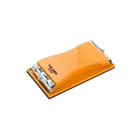 Tolsen Plastic Sanding Block ABS Case, EVA Bottom Plate 6.5-in. x3 3/8-in. 185x85mm 32100